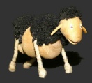 Holzfigur-Schaf