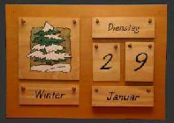 Holz-Kalender